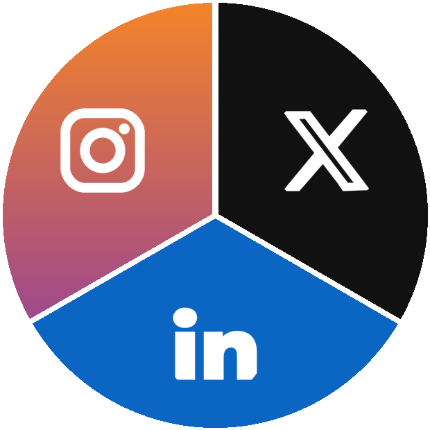 Seguinos en X, LinkedIn e Instagram